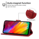 Leather Phone Case For LG G7 Fit(Red)
