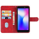 Leather Phone Case For Tecno Pop 2 F(Red)