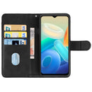 Leather Phone Case For vivo Y76 5G(Black)