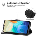 Leather Phone Case For vivo Y76 5G(Black)