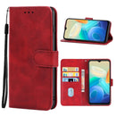 Leather Phone Case For vivo Y76 5G(Red)