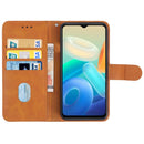 Leather Phone Case For vivo Y76 5G(Brown)