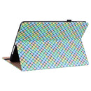 Color Weave Smart Leather Tablet Case For iPad 10.2 2019/Air 2019/10.5/10.2 2020/2021(Rainbow)