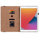 Color Weave Smart Leather Tablet Case For iPad 10.2 2019/Air 2019/10.5/10.2 2020/2021(Black)