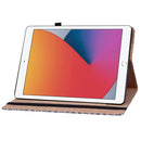 Color Weave Smart Leather Tablet Case For iPad 10.2 2019/Air 2019/10.5/10.2 2020/2021(Black)