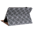 Color Weave Smart Leather Tablet Case For iPad 10.2 2019/Air 2019/10.5/10.2 2020/2021(Black)