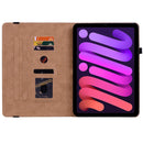 Color Weave Smart Leather Tablet Case For iPad mini 6(Rainbow)