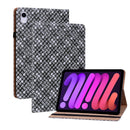 Color Weave Smart Leather Tablet Case For iPad mini 6(Black)