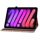 Color Weave Smart Leather Tablet Case For iPad mini 6(Brown)