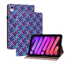 Color Weave Smart Leather Tablet Case For iPad mini 6(Blue)