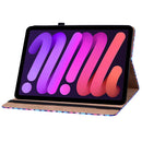Color Weave Smart Leather Tablet Case For iPad mini 6(Blue)
