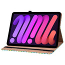 Color Weave Smart Leather Tablet Case For iPad mini 6(Green)