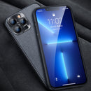 Suede Leather Phone Case For iPhone 13 Pro(Grey)