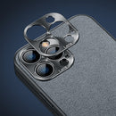 Suede Leather Phone Case For iPhone 13 Pro(Grey)