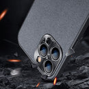 Suede Leather Phone Case For iPhone 13 Pro(Grey)