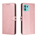 For Motorola Edge 20 Lite Cow Texture Leather Phone Case(Rose Gold)