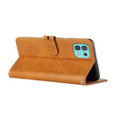 For Motorola Edge 20 Lite Cow Texture Leather Phone Case(Yellow)