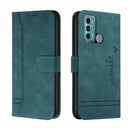 For Motorola Moto G31 / G41 Rear Fingerprint Retro Skin Feel TPU + PU Leather Phone Case(Dark Green)