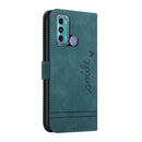 For Motorola Moto G31 / G41 Rear Fingerprint Retro Skin Feel TPU + PU Leather Phone Case(Dark Green)
