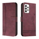 For Samsung Galaxy A53 5G Retro Skin Feel TPU + PU Leather Phone Case(Wine Red)