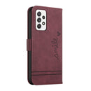 For Samsung Galaxy A53 5G Retro Skin Feel TPU + PU Leather Phone Case(Wine Red)