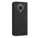 For Nokia G10 / G20 / G30 Skin Feel Magnetic S-type Leather Phone Case(Black)