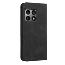 For OnePlus 10 Pro Skin Feel Magnetic S-type Leather Phone Case(Black)