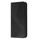 For Samsung Galaxy A03 164mm Skin Feel Magnetic S-type Leather Phone Case(Black)
