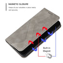 For Samsung Galaxy A03 164mm Skin Feel Magnetic S-type Leather Phone Case(Grey)