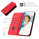 For Samsung Galaxy A03 164mm Skin Feel Magnetic S-type Leather Phone Case(Red)