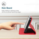 For Samsung Galaxy A03 164mm Skin Feel Magnetic S-type Leather Phone Case(Red)
