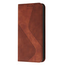 For Samsung Galaxy A03 164mm Skin Feel Magnetic S-type Leather Phone Case(Brown)