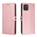 For Samsung Galaxy A03 164mm Version Cow Texture Leather Phone Case(Rose Gold)