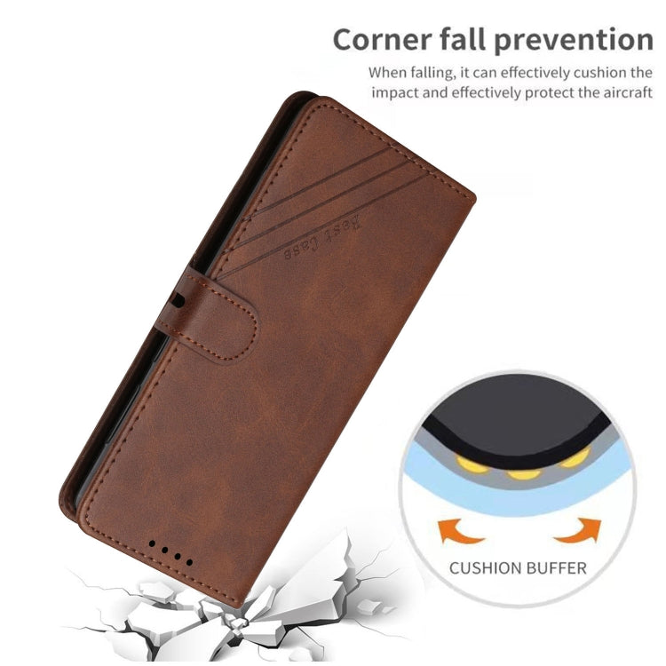 For Samsung Galaxy A03 164mm Version Cow Texture Leather Phone Case(Brown)