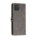 For Samsung Galaxy A03 164mm Version Cow Texture Leather Phone Case(Grey)