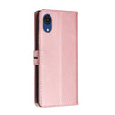 For Samsung Galaxy A03 Core Cow Texture Leather Phone Case(Rose Gold)