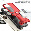 For Huawei P50 Pocket Ring Holder Non-slip Armor Phone Case(Blue)