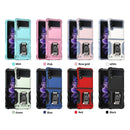 For Samsung Galaxy Z Flip3 5G Ring Holder Non-slip Armor Phone Case(Blue)