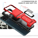 For Samsung Galaxy Z Flip3 5G Ring Holder Non-slip Armor Phone Case(Blue)