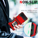 For Samsung Galaxy Z Flip3 5G Ring Holder Non-slip Armor Phone Case(Blue)