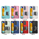 For Samsung Galaxy A33 5G Ring Holder Non-slip Armor Phone Case(Blue)