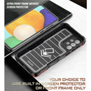 For Samsung Galaxy A33 5G Ring Holder Non-slip Armor Phone Case(Blue)
