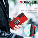 For Samsung Galaxy S21 5G Ring Holder Non-slip Armor Phone Case(Pink)
