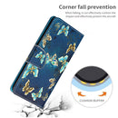 For Samsung Galaxy A13 4G Colored Drawing Leather Phone Case(Jewelry Butterfly)