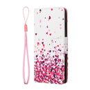 For Samsung Galaxy A13 4G Colored Drawing Leather Phone Case(Pink Heart)