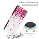 For Samsung Galaxy A13 4G Colored Drawing Leather Phone Case(Pink Heart)