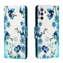 For Samsung Galaxy A13 4G Colored Drawing Leather Phone Case(Fantasy Butterfly)