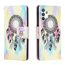 For Samsung Galaxy A13 4G Colored Drawing Leather Phone Case(Dreamcatcher)