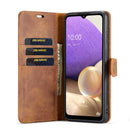 For Samsung Galaxy A33 5G DG.MING Crazy Horse Texture Detachable Magnetic Leather Phone Case(Brown)