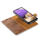 For Samsung Galaxy A33 5G DG.MING Crazy Horse Texture Detachable Magnetic Leather Phone Case(Brown)